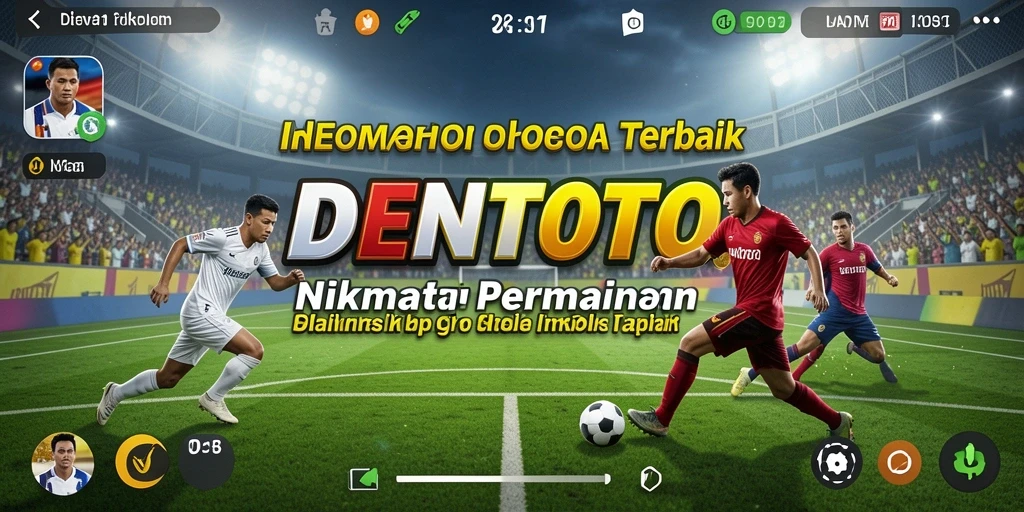 Tampilan gameplay DENTOTO yang menegangkan dan seru di arena olahraga.