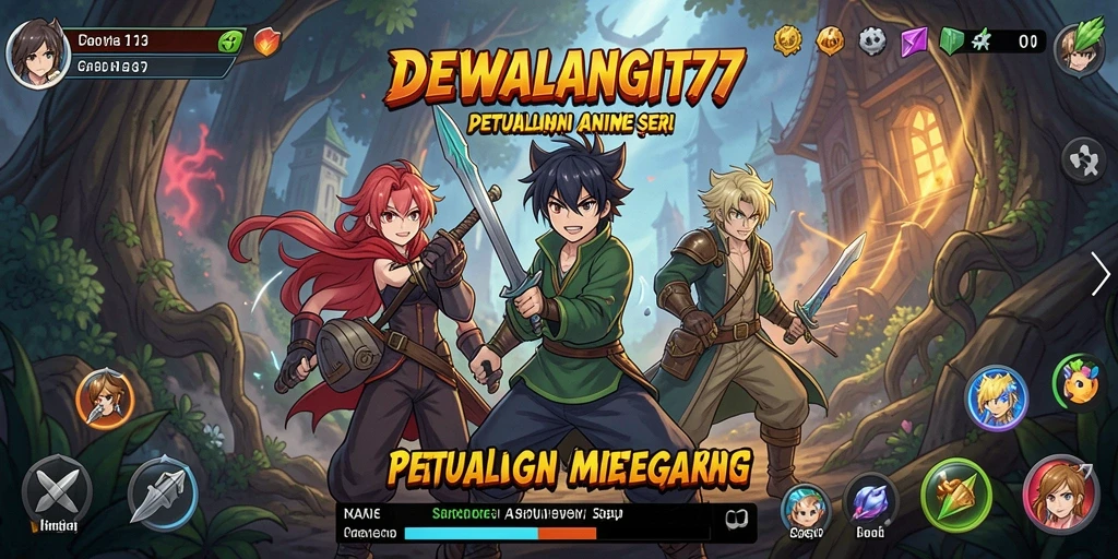 Tampilan gameplay seru dari DEWALANGIT77 untuk para penggemar anime.