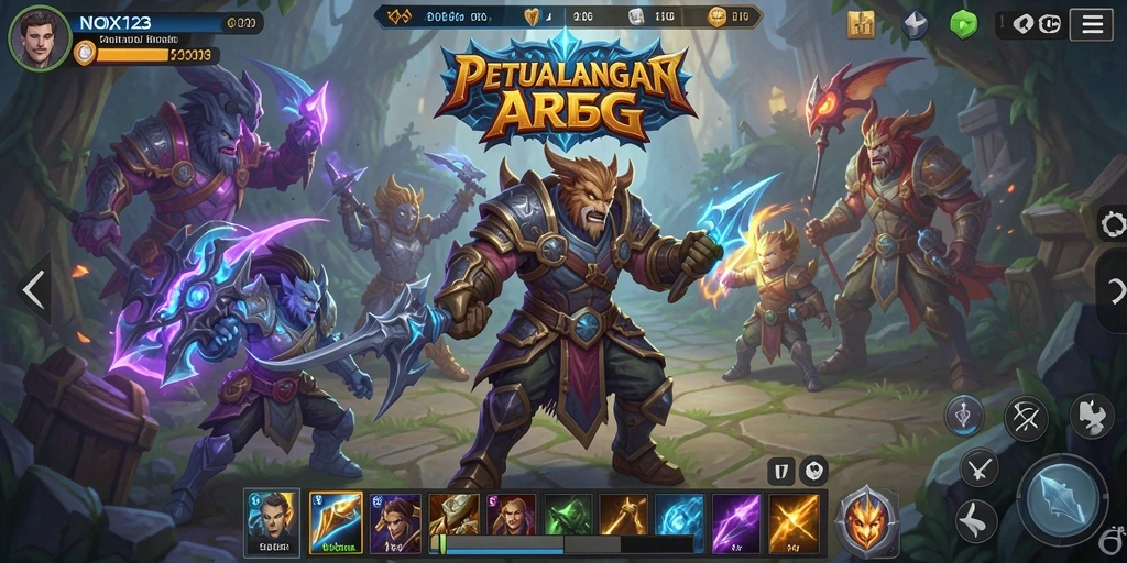 Tampilan menarik dalam pertempuran ARPG yang mendebarkan.