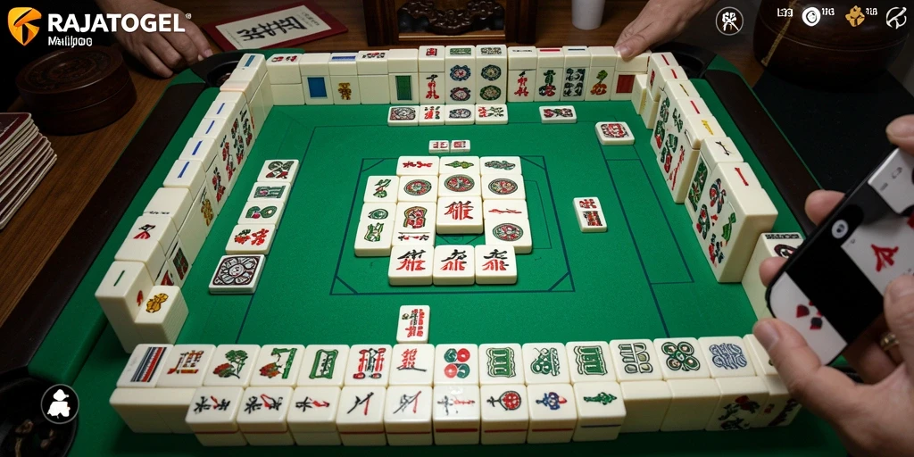 Tampilan screenshot RAJATOGEL menampilkan gameplay Mahjong yang menarik.