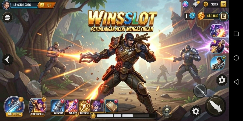 Tampilan gameplay seru WINSLOT dengan aksi mendebarkan.