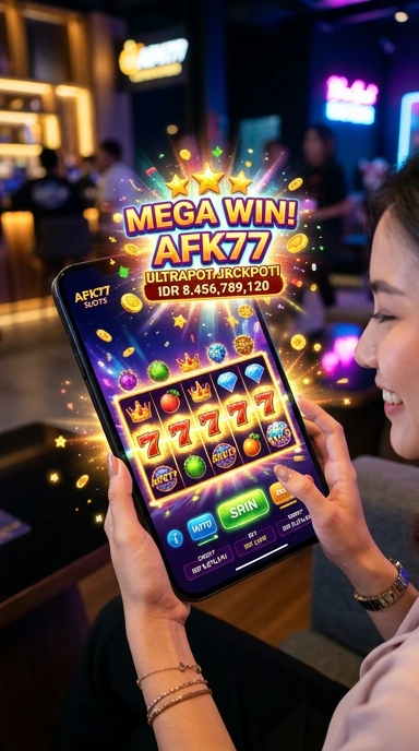 Screenshot antarmuka pengguna afk77 yang intuitif.